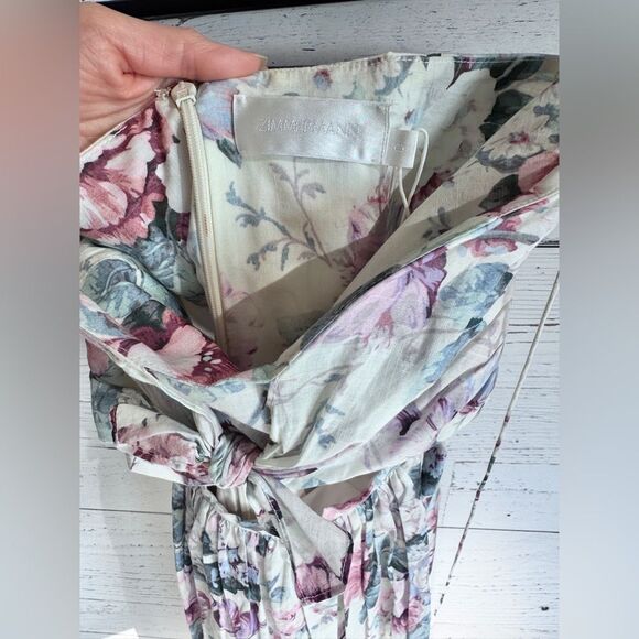 ZIMMERMANN - Jasper Floral Tie Dress - Picture 3 of 8